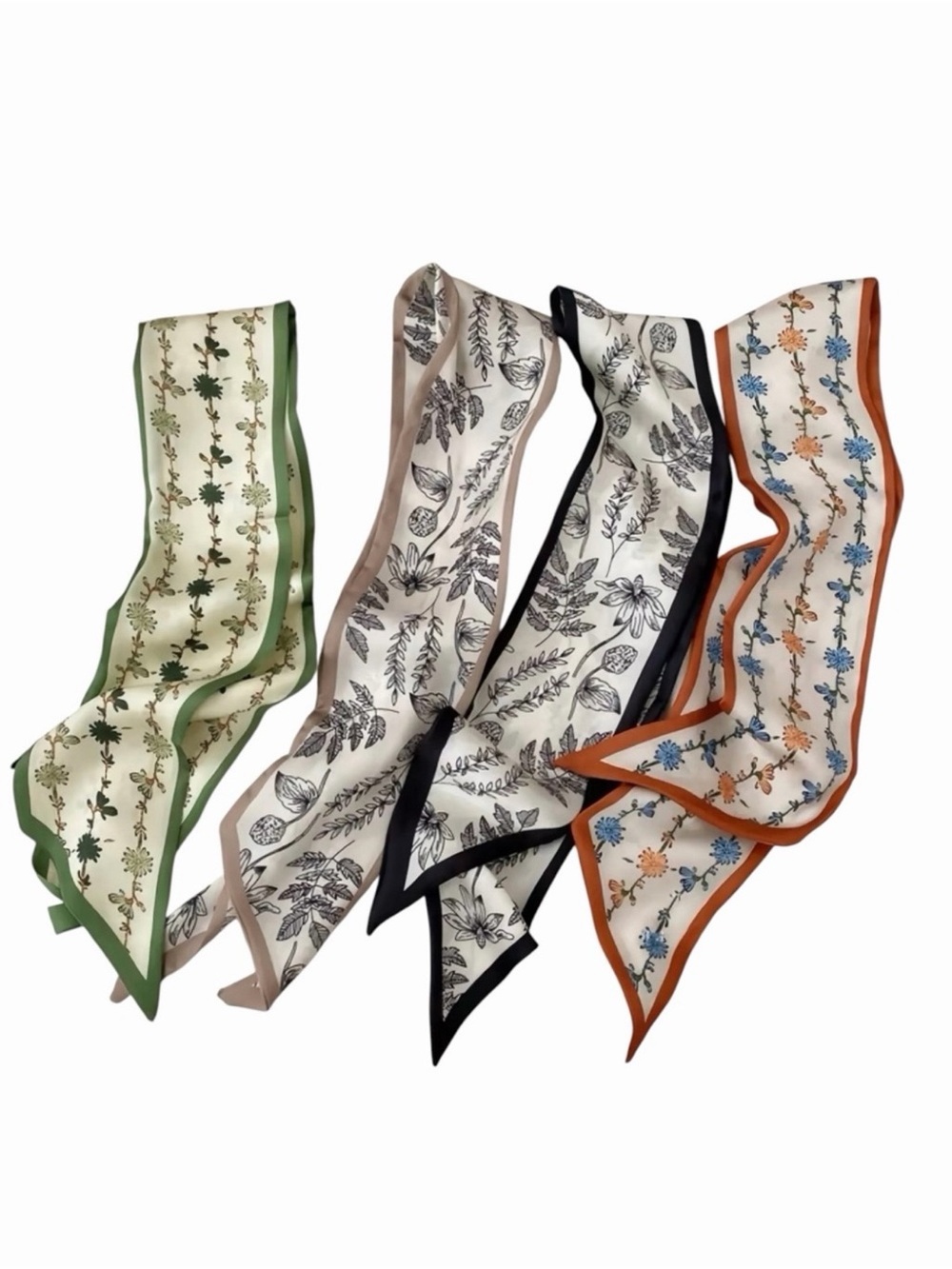 Bohemian Print Twilly Scarf Set NWT